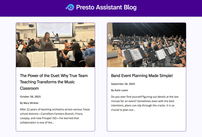 Monthly blog articles keep you informed and inspired