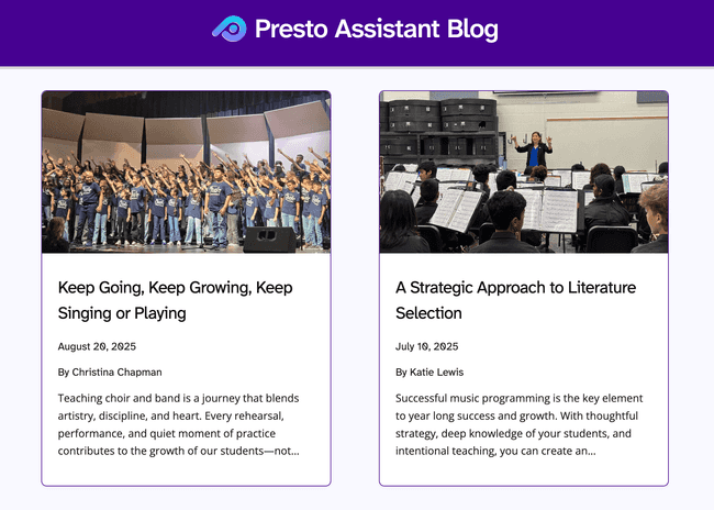 Monthly blog articles keep you informed and inspired