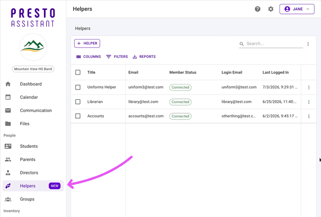 Helpers, now available!